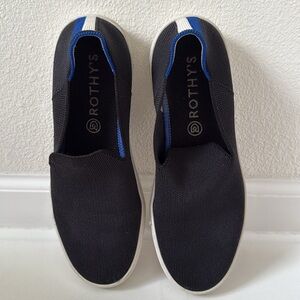 Rothy's The Original Slip On Sneaker black  Solid Textile Shoe Womens US 8